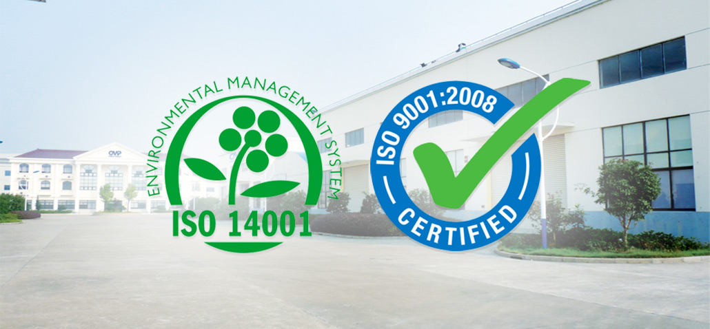 OMP Mechtron Cina solo fornitori certificati ISO9000 e ISO14000