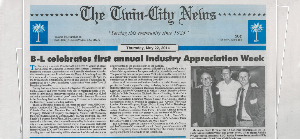 OMP Mechtron LCC partecipa alla prima "Industrial Appreciation Week"