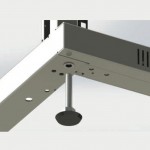 19’’ Rack cabinet ALPI Series - M10 Adjustable levelling foot