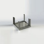 19’’ Rack cabinet ALPI Series - Vented bottom cover