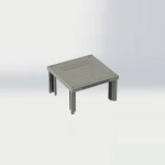 19’’ Rack cabinet ALPI Series - Vented top cover