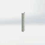 19” Lateral brackets 6U EMI with handle holes