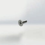 Ph. Cross recessed countersunk screw M4X10 for the fixing of the handles